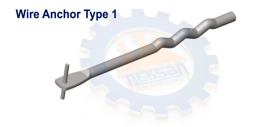 مرساة سلكية طراز 1 (عنصر تثبيت زنبركي)