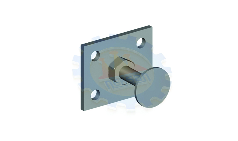 مرساة قابلة للتعديل برأس مسطح