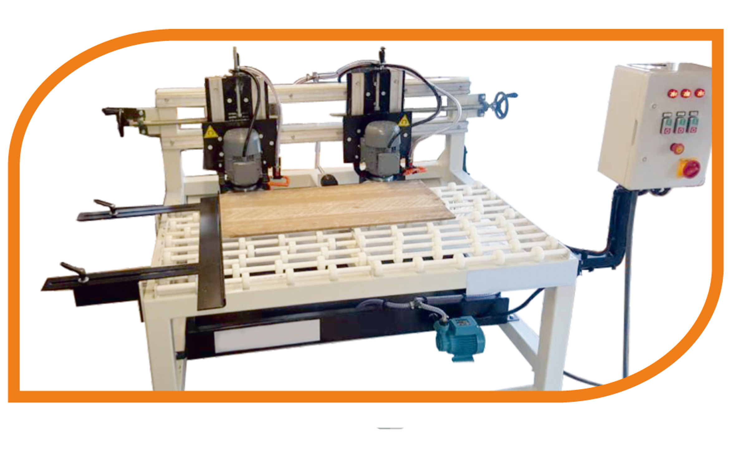 ماكينة حفر قنوات الحجر برأسين أوتوماتيكية